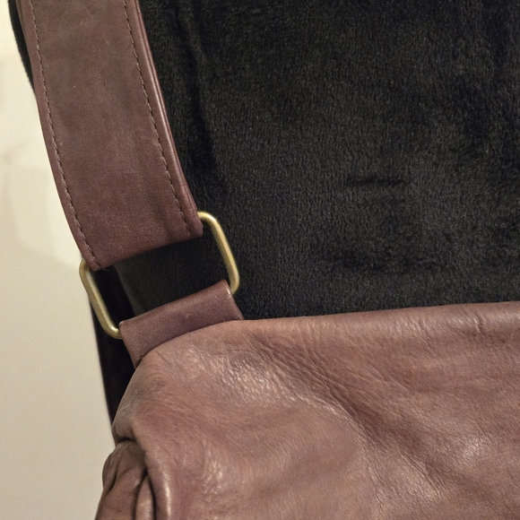 Vintage Latico Brown Leather Backpack Bag Purse With Tassels - Picture 3 of 13